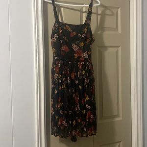 Black floral dress